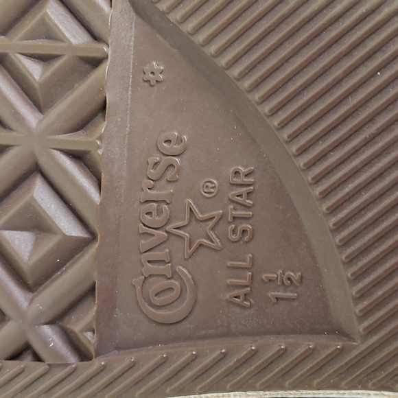 VINTAGE 2001 Converse EUC  Kid 1.5 Black - Picture 6 of 10